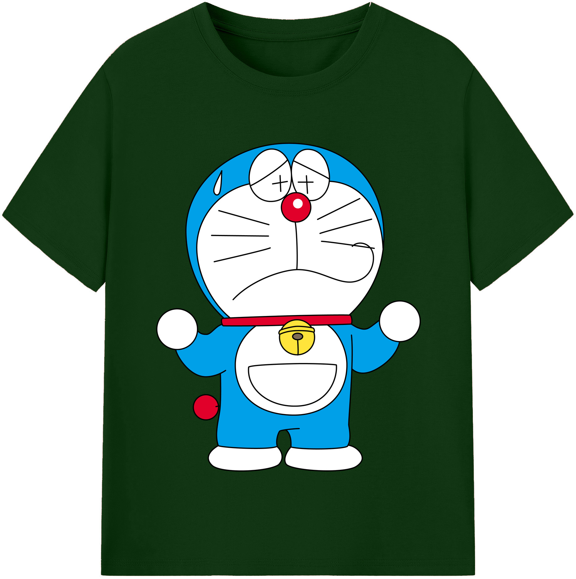 （画像用） ドラえもん Doraemon 綿100％半袖Tシャツ（フロントプリント）